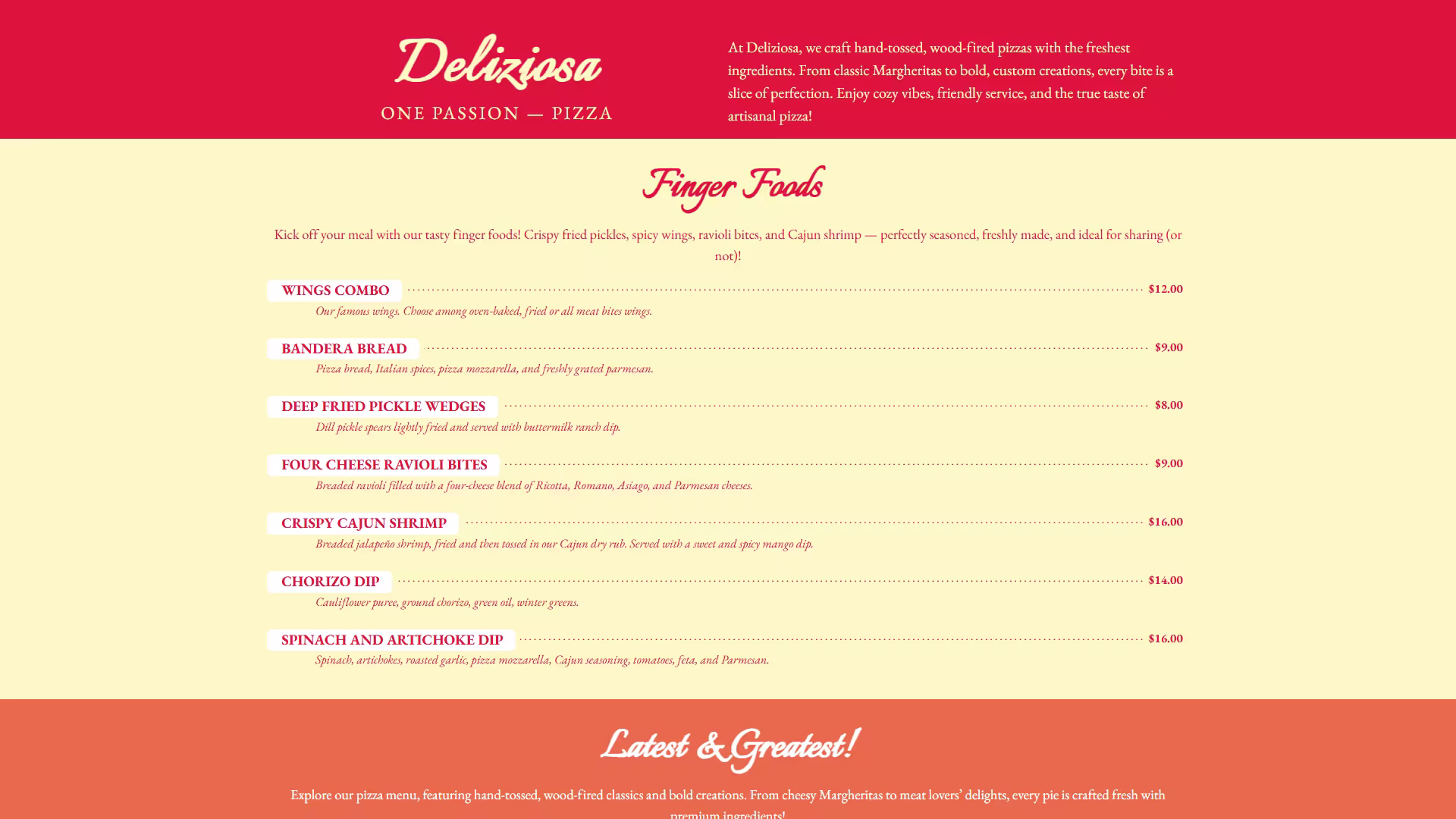 Exercise 1 — design principles applied to a web layout